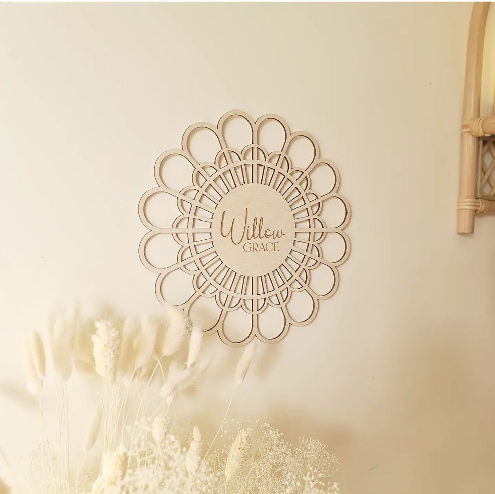 Thumbnail: Boho Style Round Sign - Large