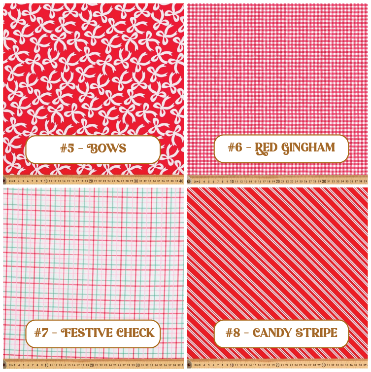 Thumbnail: Personalised Wooden Christmas Box/Crate - Fabric Plaque