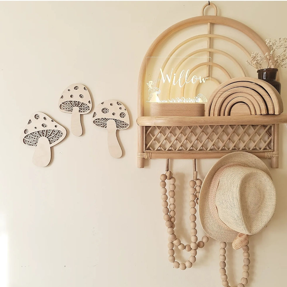 Thumbnail: Rattan Style Mushrooms - Bundle