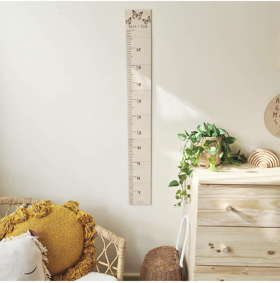 Thumbnail: Personalised Growth Chart - Butterflies