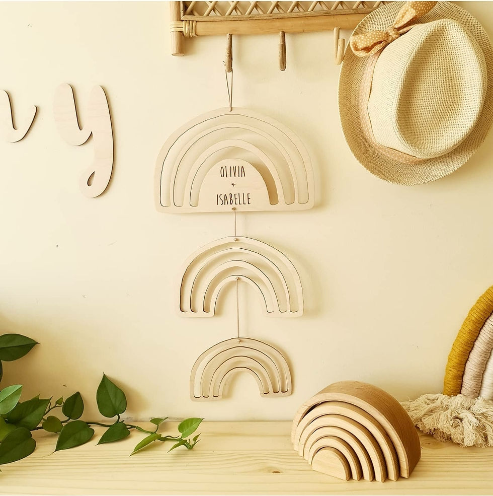 Personalised Rainbow Wall Hanging