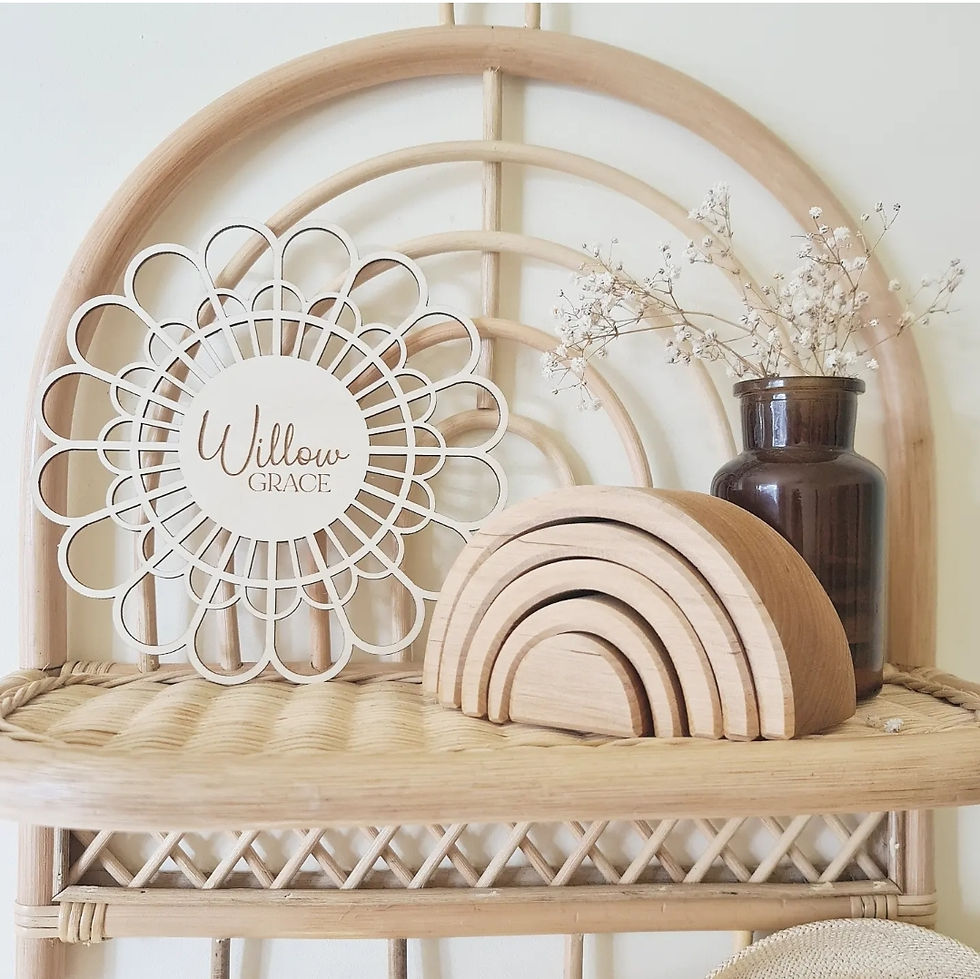 Thumbnail: Boho Style Round Sign - Small