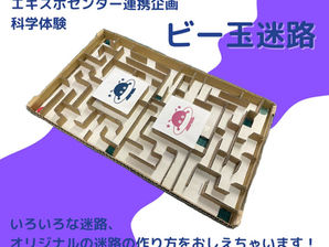 ＜終了＞【つくば】エキスポセンター連携企画・科学体験＜ビー玉迷路＞