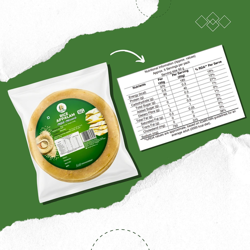 Thumbnail: Crunchy Rice Appalam - 300g