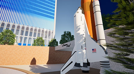 World Tech Center's Discovery Hotel space shuttle 1/3rd scale model