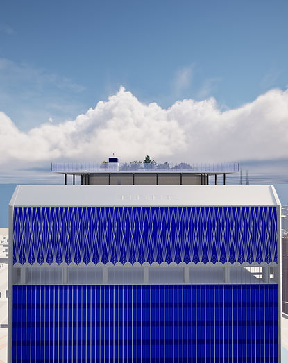 Technology North Tower view, showing its rooftop Open Heavens Observation Deck
