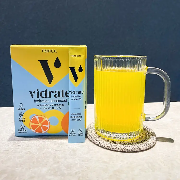 Vidrate Tropical Electrolyte Sachets for Daily Hydration