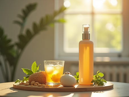 Flatlay of clean supplements UK including magnesium glycinate, omega-3 and vitamin D3 on a neutral background.”