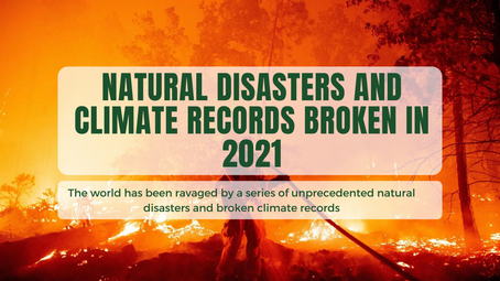 Natural Disasters and Climate Records Broken in 2021