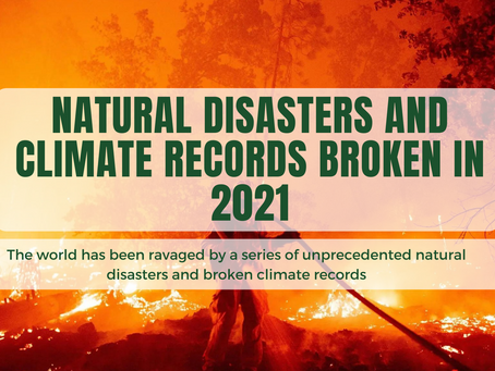 Natural Disasters and Climate Records Broken in 2021
