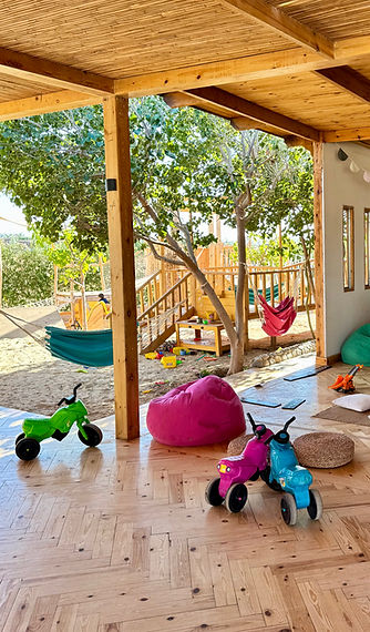Spielecke für Kinder an der Kitestation Kitepower in El Gouna