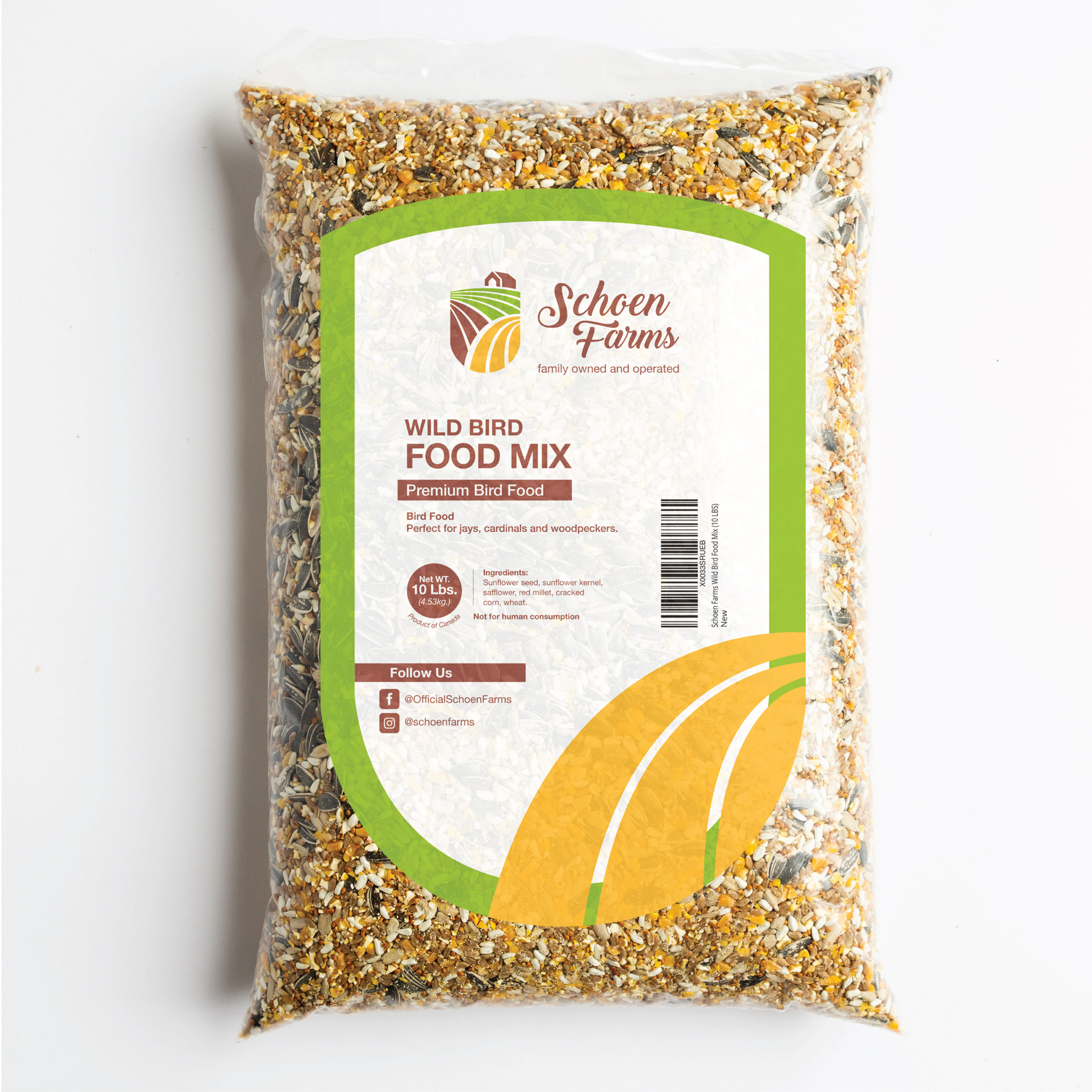 Schoen Farms Wild Bird Seed Food Mix (10 LBS)