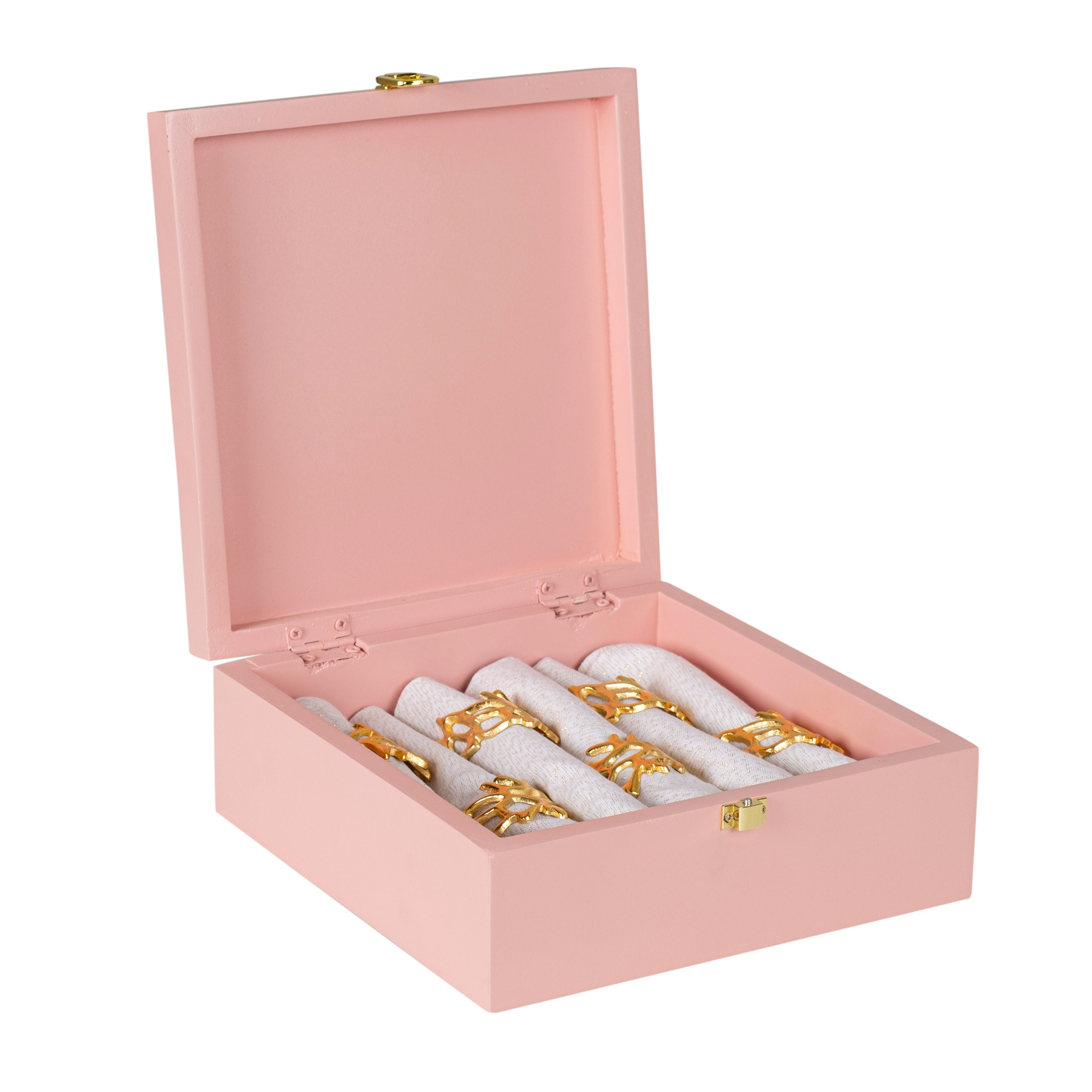 Gold Napkin ring gift box