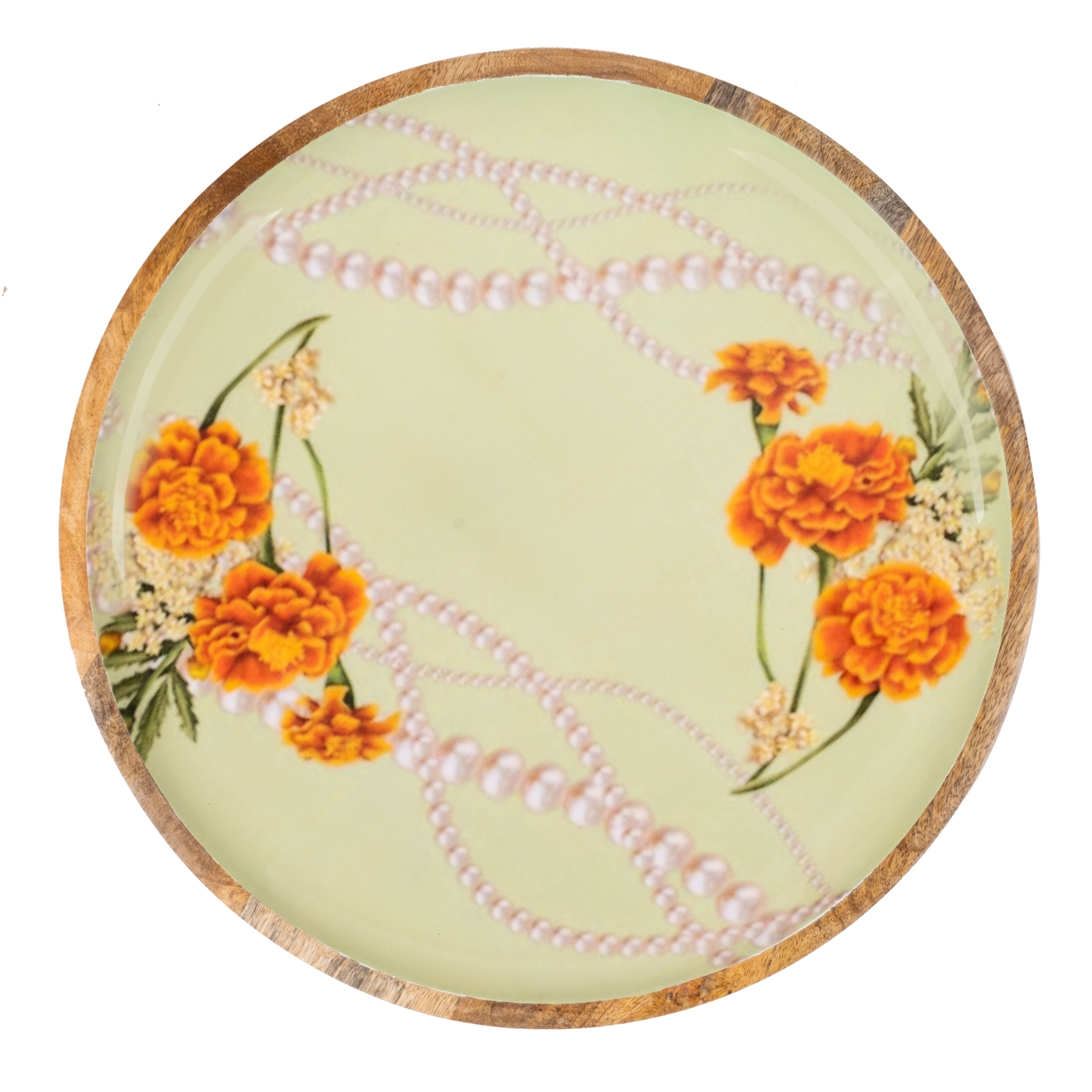 marigold printed lazy susan
