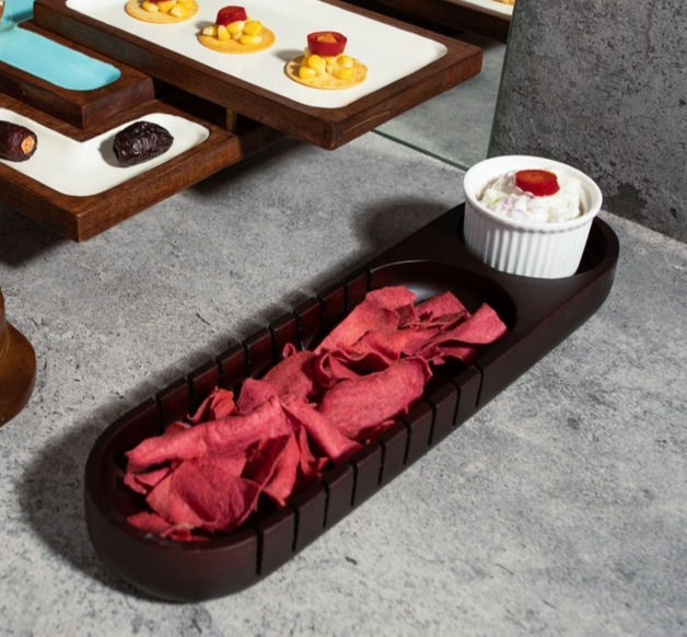 Thumbnail: OBLONG WOODEN PLATTER