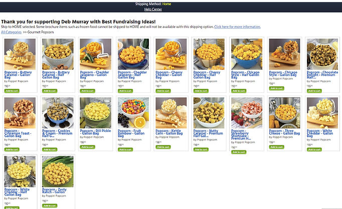 Popcorn Online Fundraiser