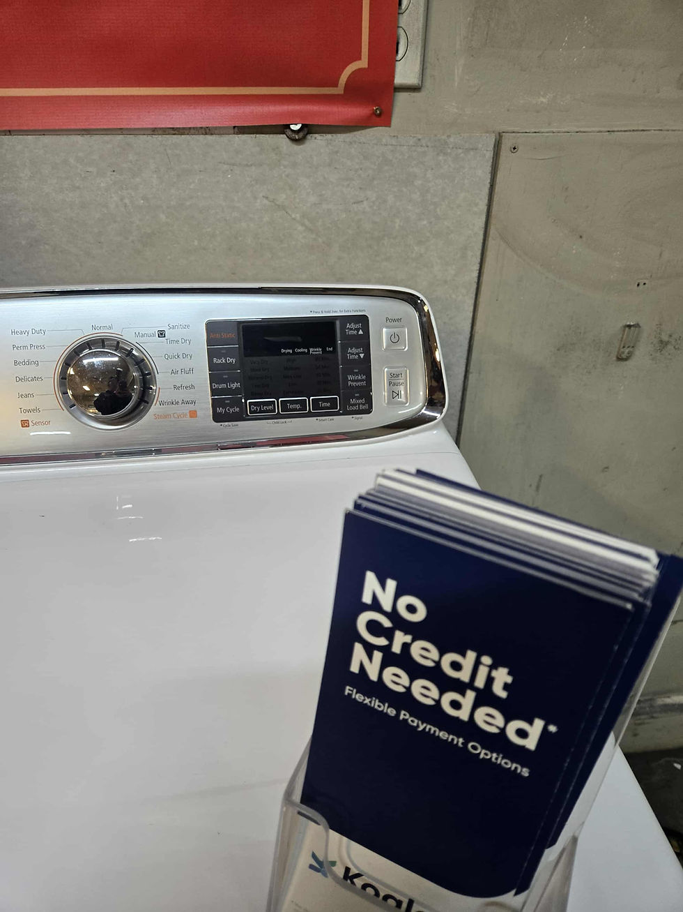 Thumbnail: Samsung heavy duty Super capacity washer and electric dryer set nice 
