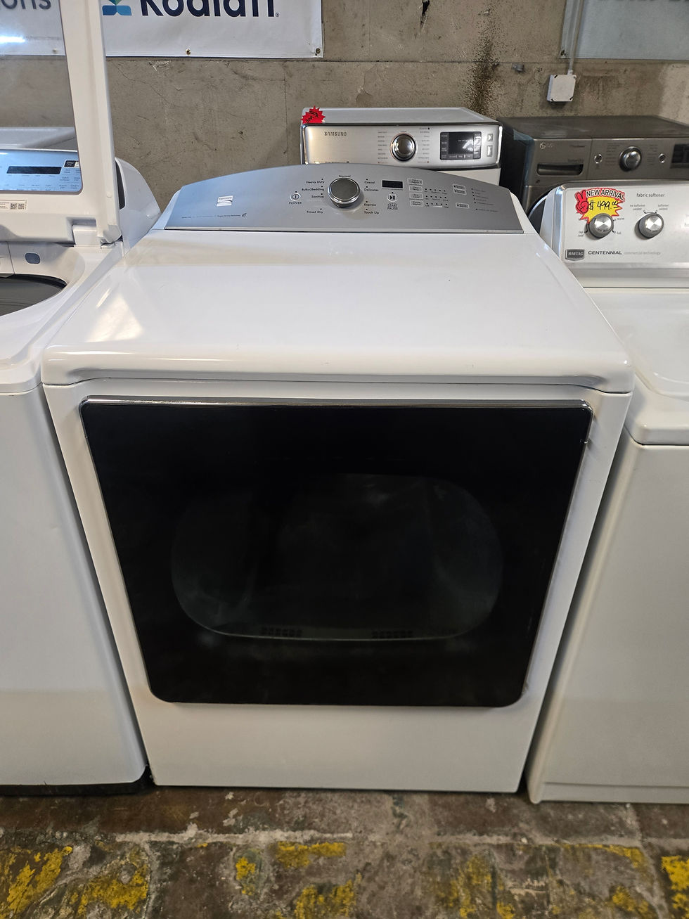 Thumbnail: Samsung heavy duty Super capacity washer and Kenmore heavy duty electric dryer 