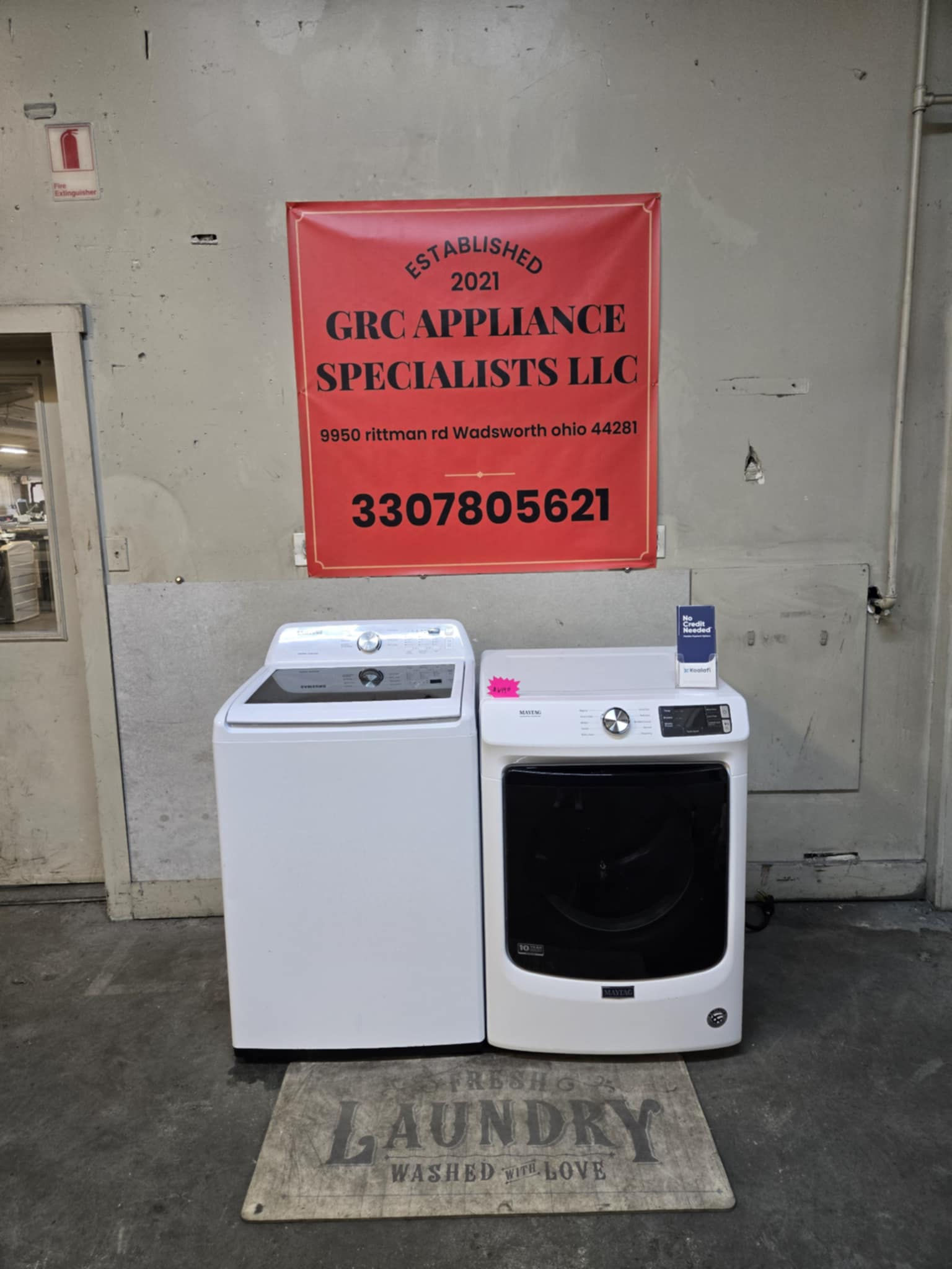 Samsung heavy duty Super capacity washer and maytag heavy duty Super capacity