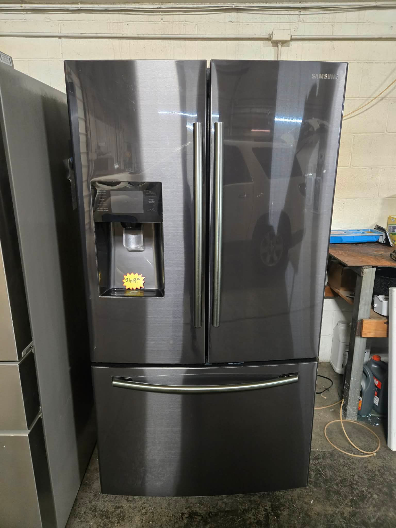 36in Samsung French door refrigerator nice and clean 