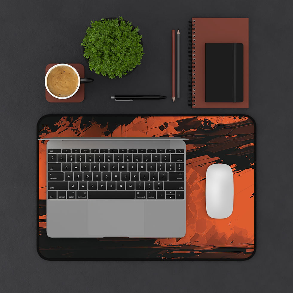 Thumbnail: Orange and Black Chaos Mousepad for Bold Gaming and Streamer Setups