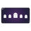 Thumbnail: Purple Ghost Retro Arcade Desk Mat with Pixel Grid Design