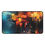 Thumbnail: Blue and Gold Abstract Grid Mousepad for Gaming and Creative Desks