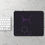 Thumbnail: Black Hex Desk Mat with Glowing Purple Geometric Accents
