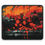 Thumbnail: Explosive Orange and Red Abstract Chaos Desk Mat