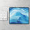 Thumbnail: Ocean Current Blue Desk Mat – Fluid Abstract Wave Mousepad for Work & Play