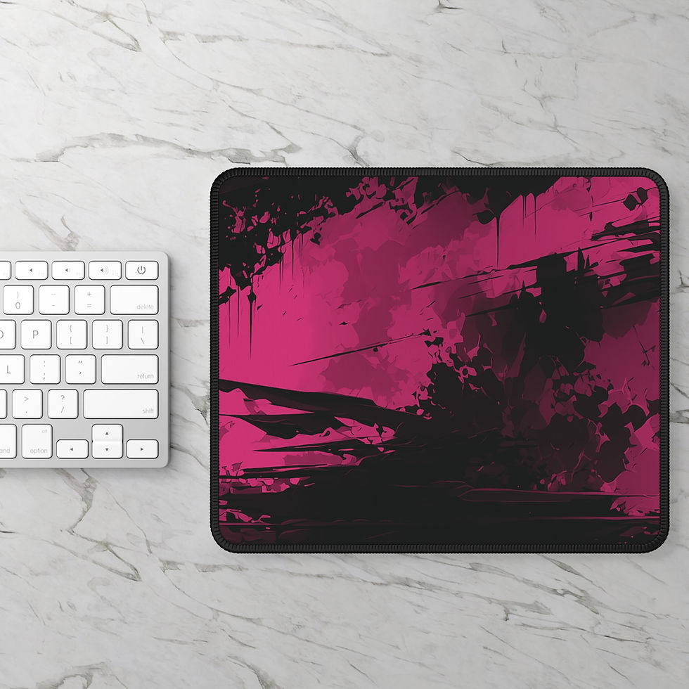 Thumbnail: Pink and Black Chaos Mousepad for Bold Gaming and Streamer Setups