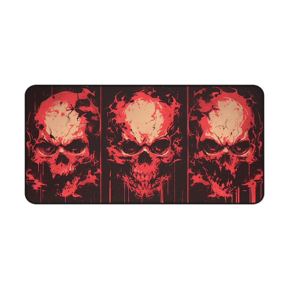 Thumbnail: Inferno Skull Desk Mat – Red-Hot Style for Hardcore Desks