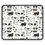 Thumbnail: Playful Cats Desk Mat – Black & White Cartoon Kitty Gaming Mousepad