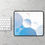 Thumbnail: Blue Bubble Abstract Mousepad – Soft Modern Minimalist Desk Mat
