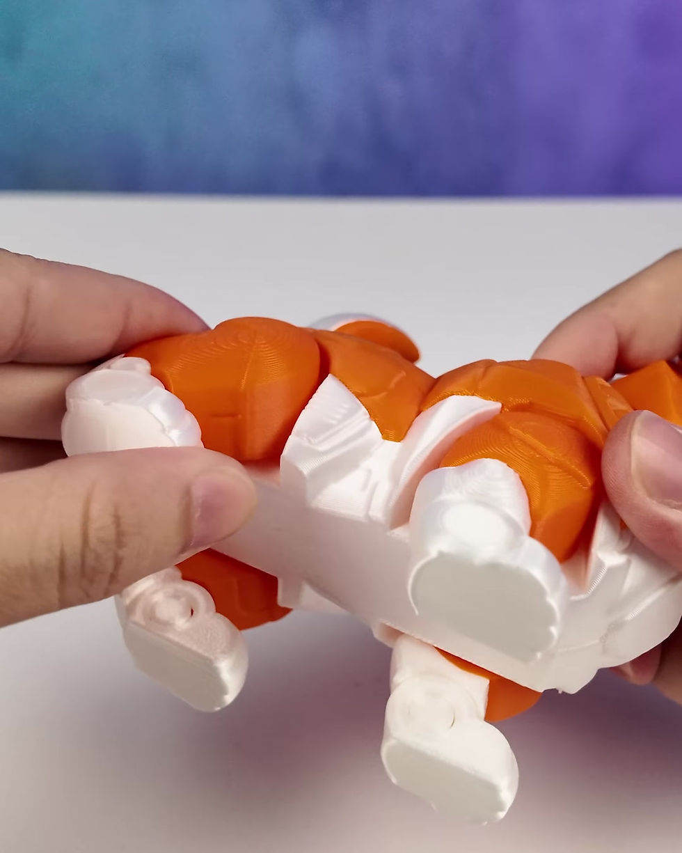 3D printed corgi robo - dual color