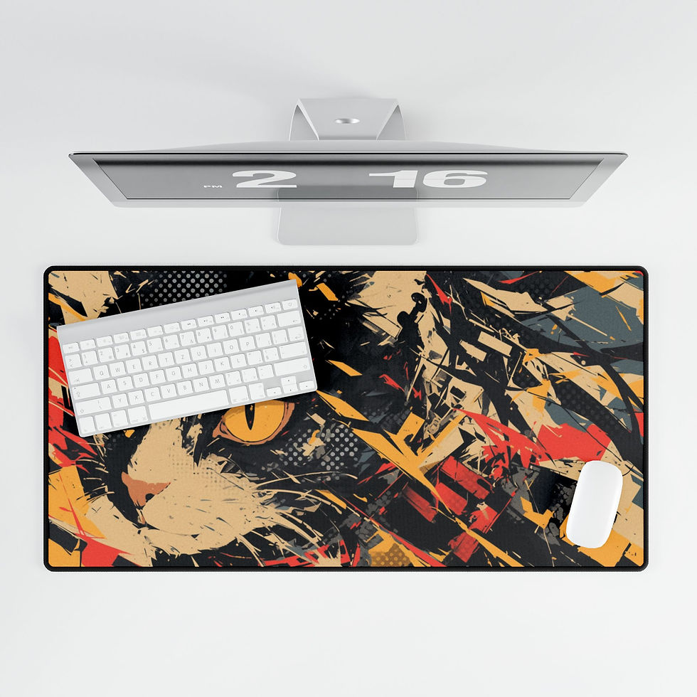 Thumbnail: Abstract Cat MTG Playmat