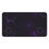 Thumbnail: Black Hex Desk Mat with Glowing Purple Geometric Accents