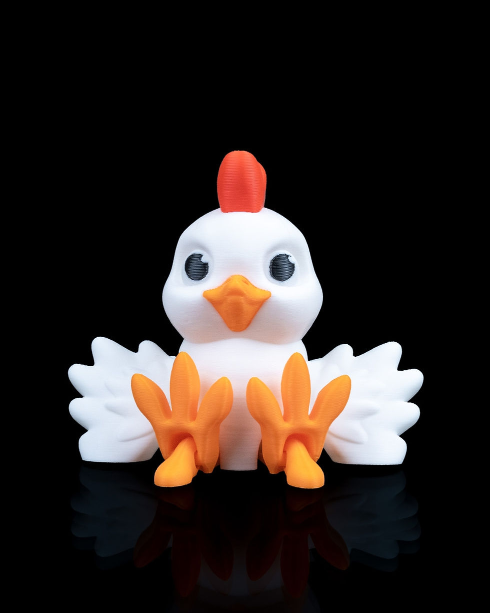 Thumbnail: Flapper Chicken – Articulated 3D Printed Chicken Toy with Movable Wings