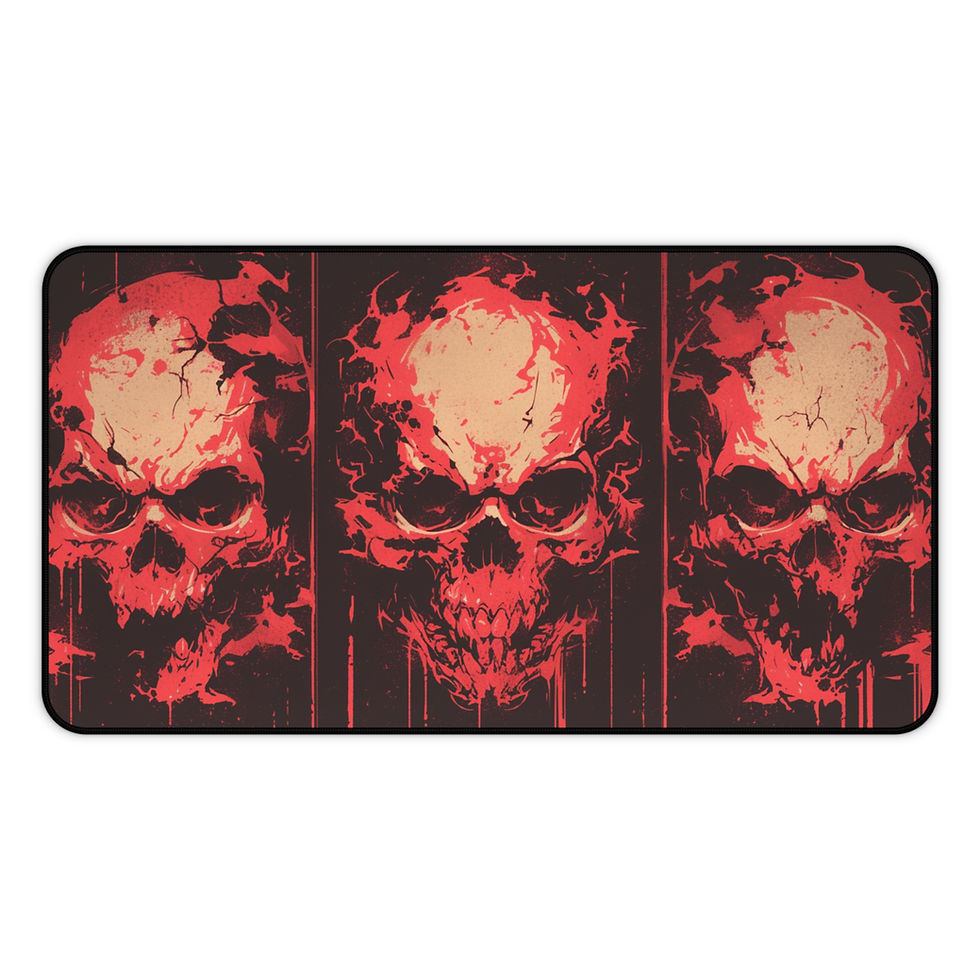 Thumbnail: Inferno Skull Desk Mat – Red-Hot Style for Hardcore Desks