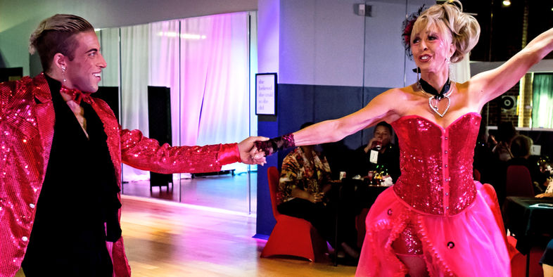 Mooshi and Blayne dance the Cha Cha