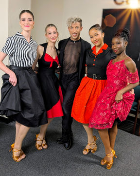 City Dance Ensemble with Blayne in costume in 2025