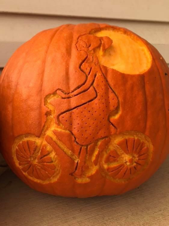Biking Pumpkin