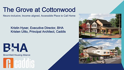 The Grove at Cottonwood title presentation slide