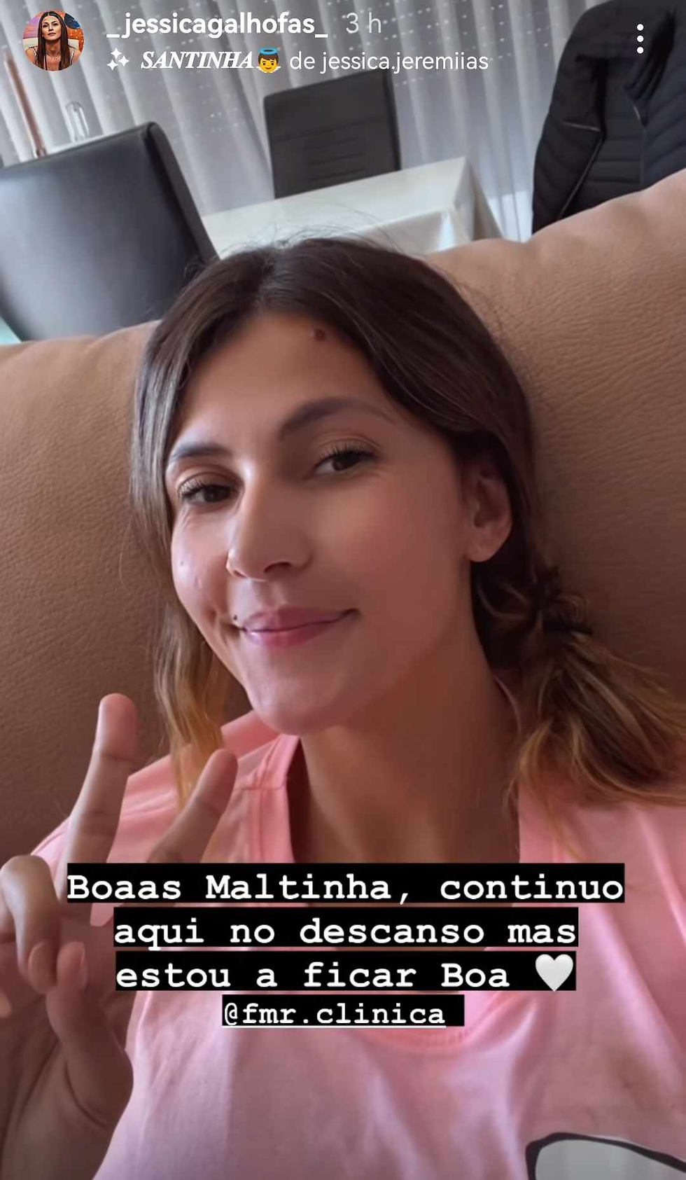 Jéssica Galhofas mostra-se após cirurgia