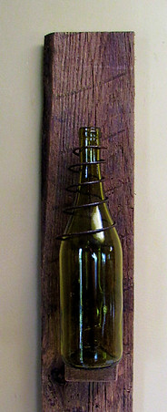 Reclaimed Bed Spring Wall Sconce