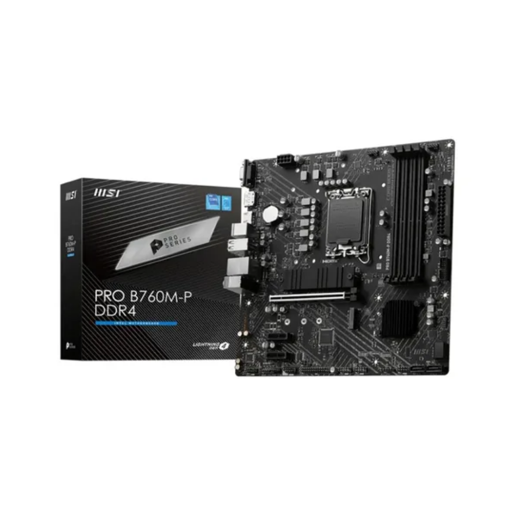 MSI PRO B760M-P DDR4 Gaming Desktop Motherboard