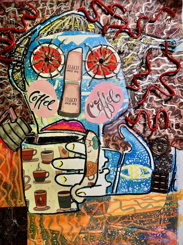Wired - Framed 13 x 17in