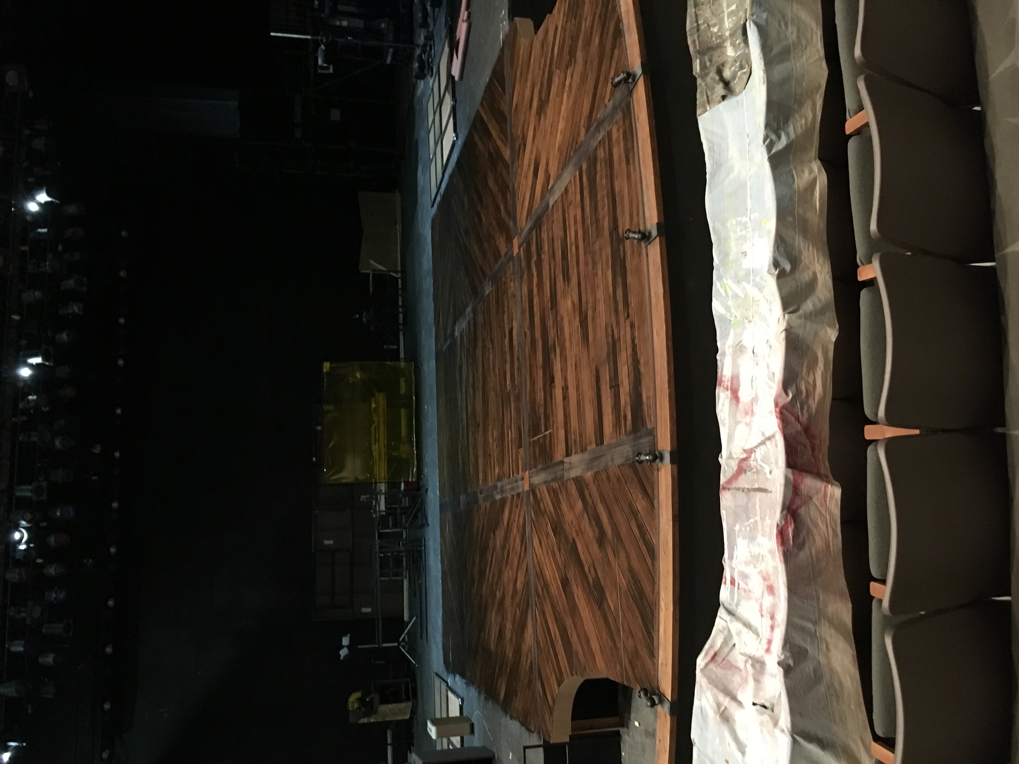 Floor panels installed
