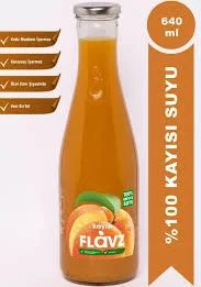 Flavz %100 Kayısı Suyu 640 ml 6’lı koli toptan meyve suyu