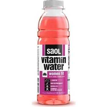 Saol Vitamin Water Women Fit 500 ml 12’li koli toptan vitaminli içecek